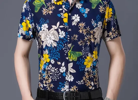 299 rs only flower style casual men shirt long sleeve thesparkshop.in