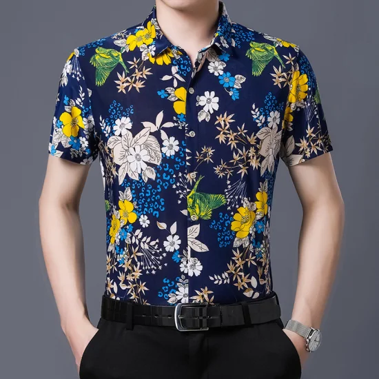 299 rs only flower style casual men shirt long sleeve thesparkshop.in