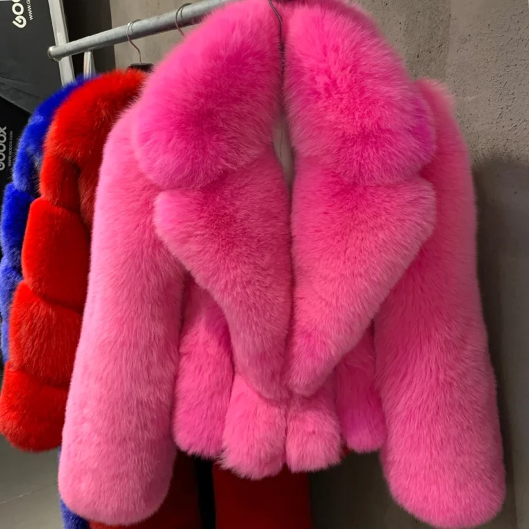 Women Solid Color Faux Fur Coat