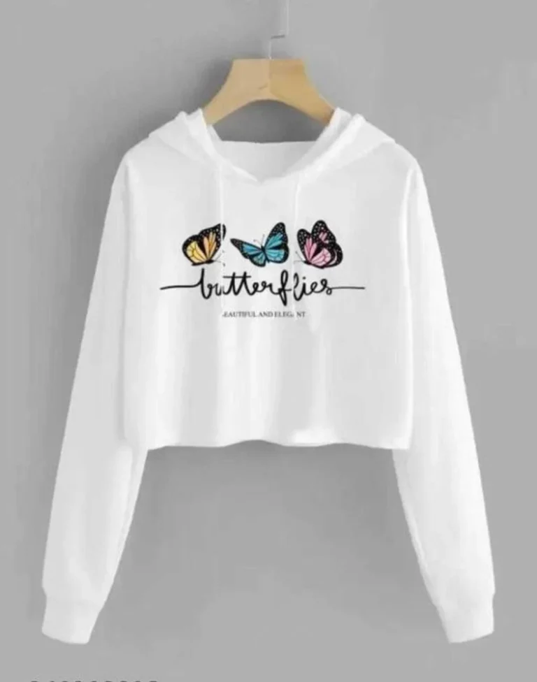 Sleeve Printed Women Sweatshirt