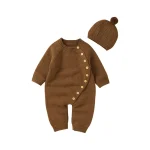 Baby Girl Brown Long-Sleeve