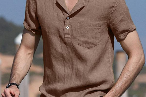 Cotton Linen Shirts for Men