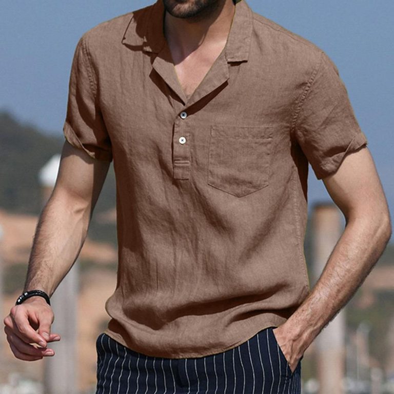 Cotton Linen Shirts for Men