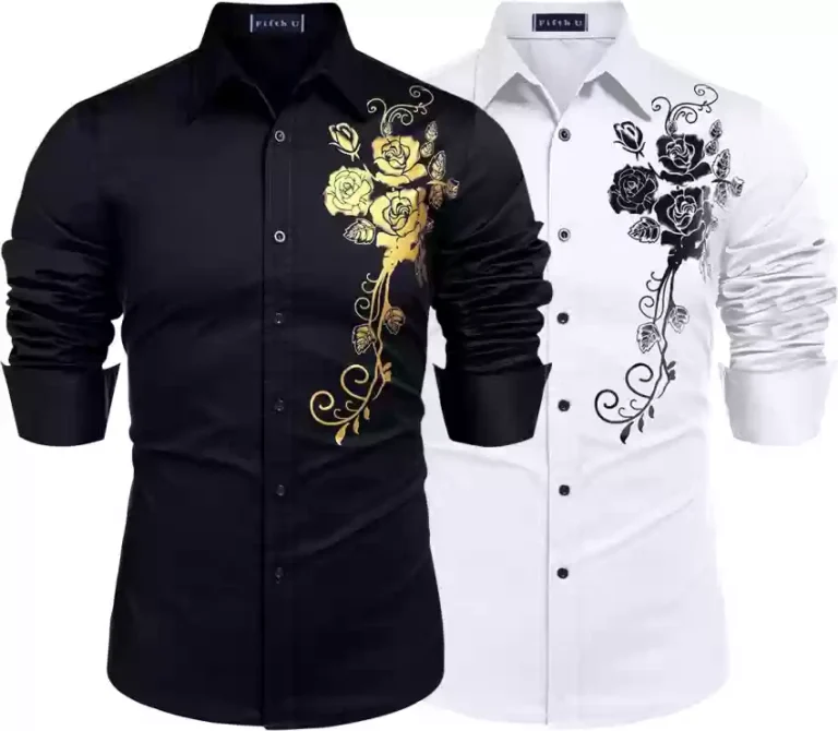 thesparkshop.in:product/flower-style-casual-men-shirt-long-sleeve-and-slim-fit-mens-clothes