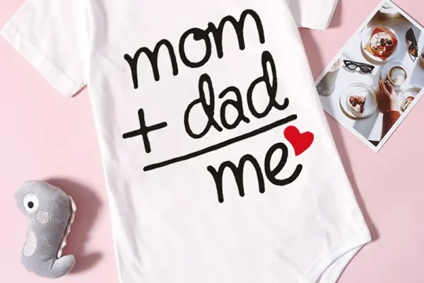 MOM & DAD Printed Baby Jumpsuit